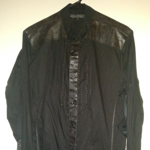 Blacklist Lip Service dress shirt Large